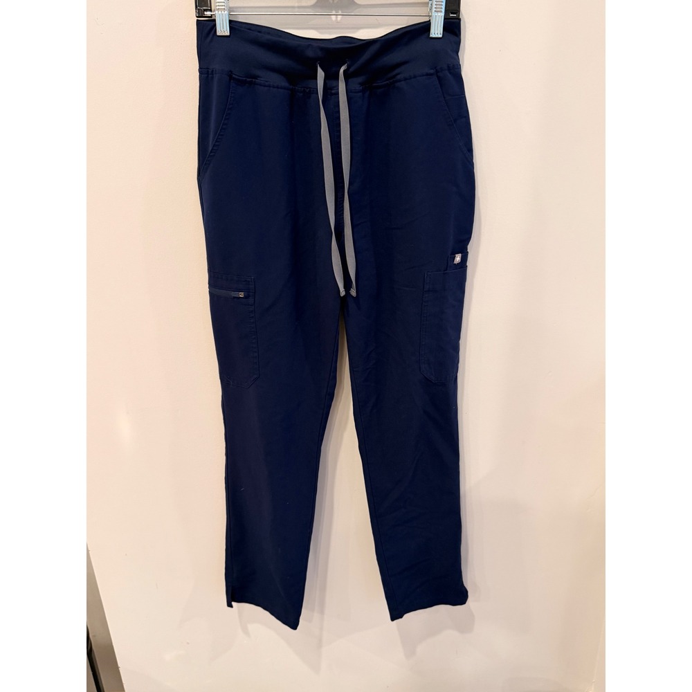 FIGS High-Waisted Yola Skinny Scrub Pants Navy Blue Medium W22SW2013